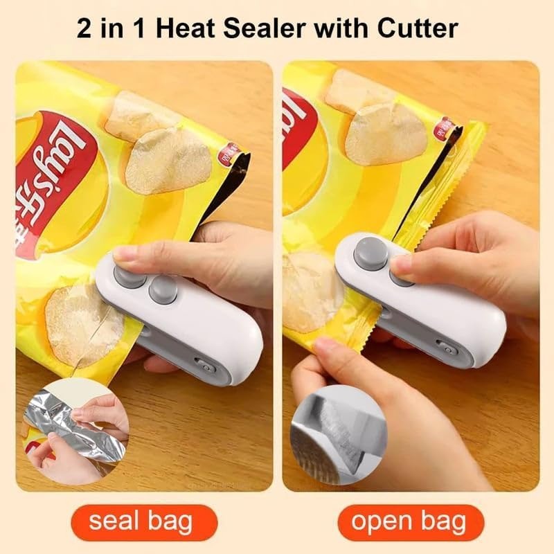 Portable Rechargeable Mini Sealer for Plastic Bags – Handheld Heat Sealing Machine