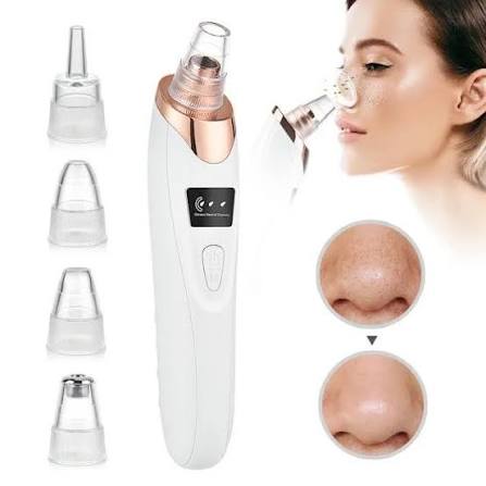 5-in-1 Rechargeable Blackhead Remover Machine – Facial Pore Vacuum with 5 Interchangeable Heads