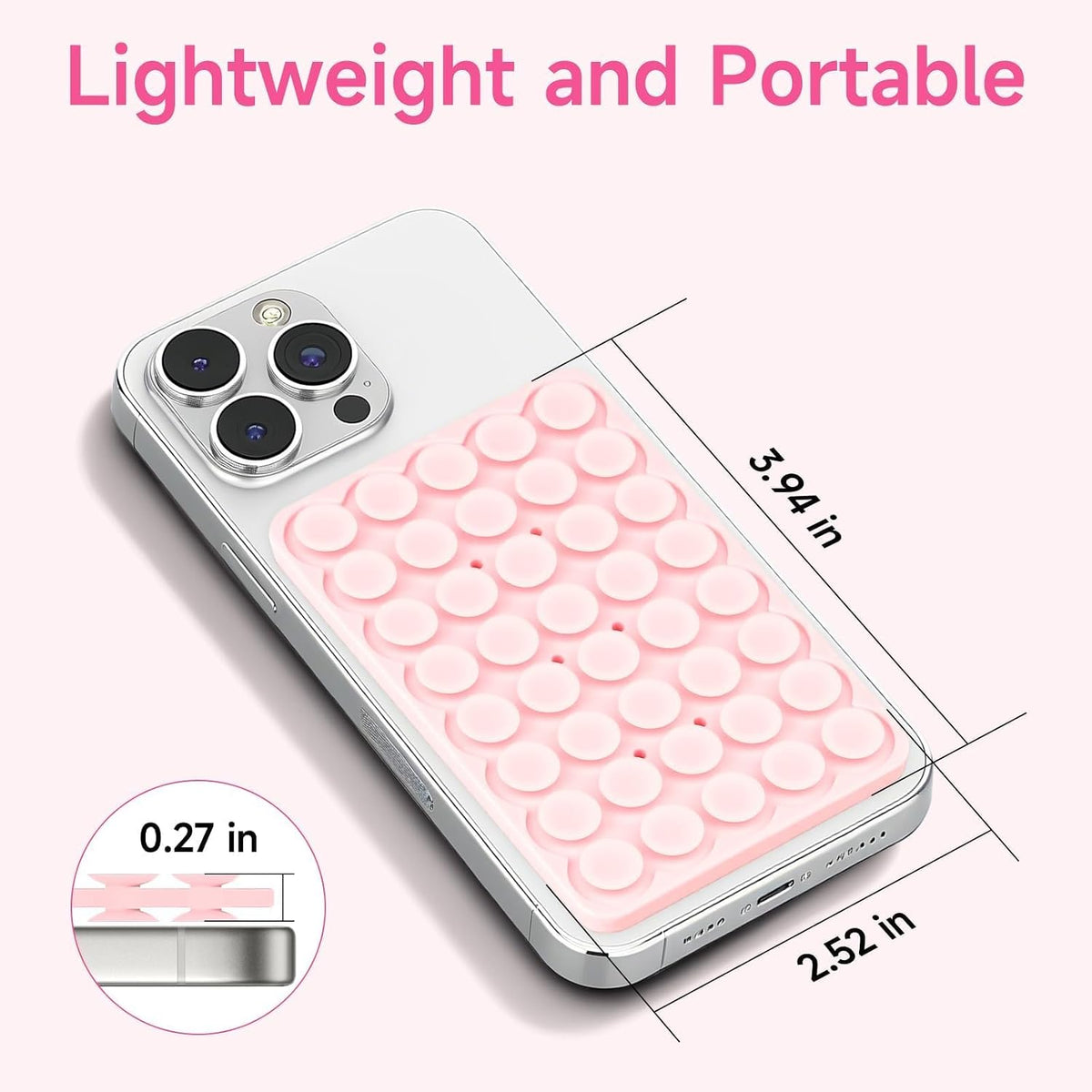 Silicone Suction Cup Phone Holder – Strong Grip Mobile Phone Mount for Hands-Free Viewing