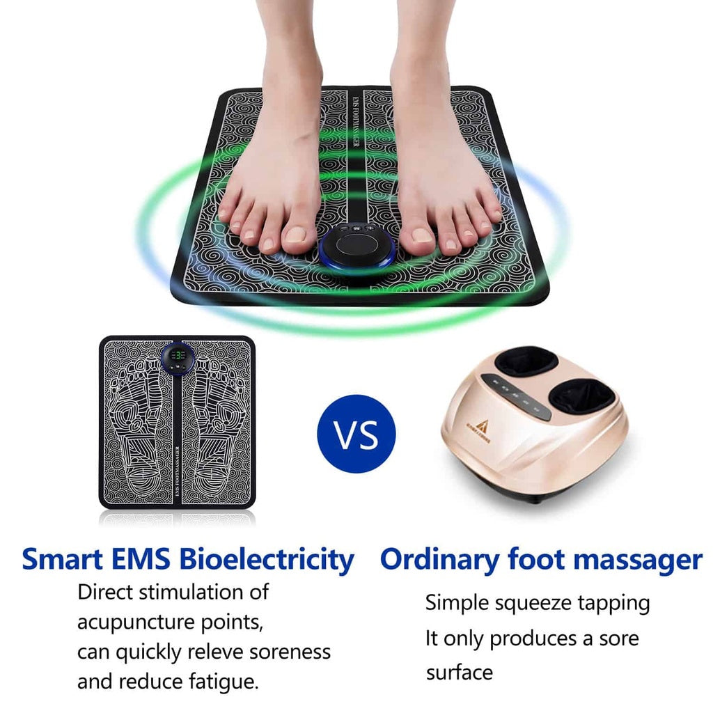 EMS Foot Massager Mat – Electric Foot Massage Pad with 6 Modes & 9 Intensity Levels