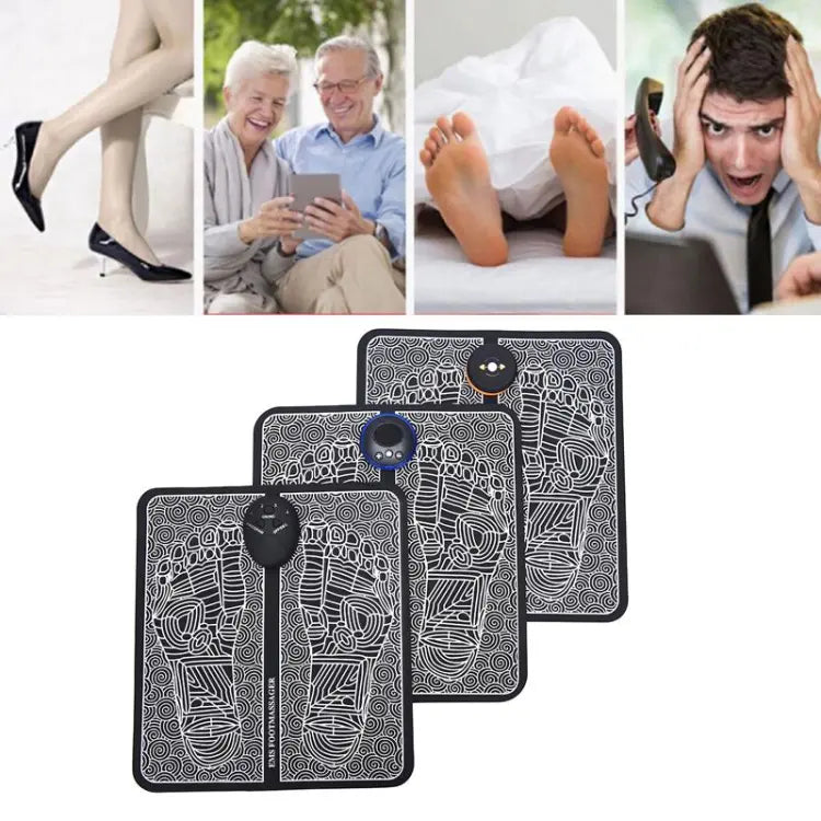EMS Foot Massager Mat – Electric Foot Massage Pad with 6 Modes & 9 Intensity Levels