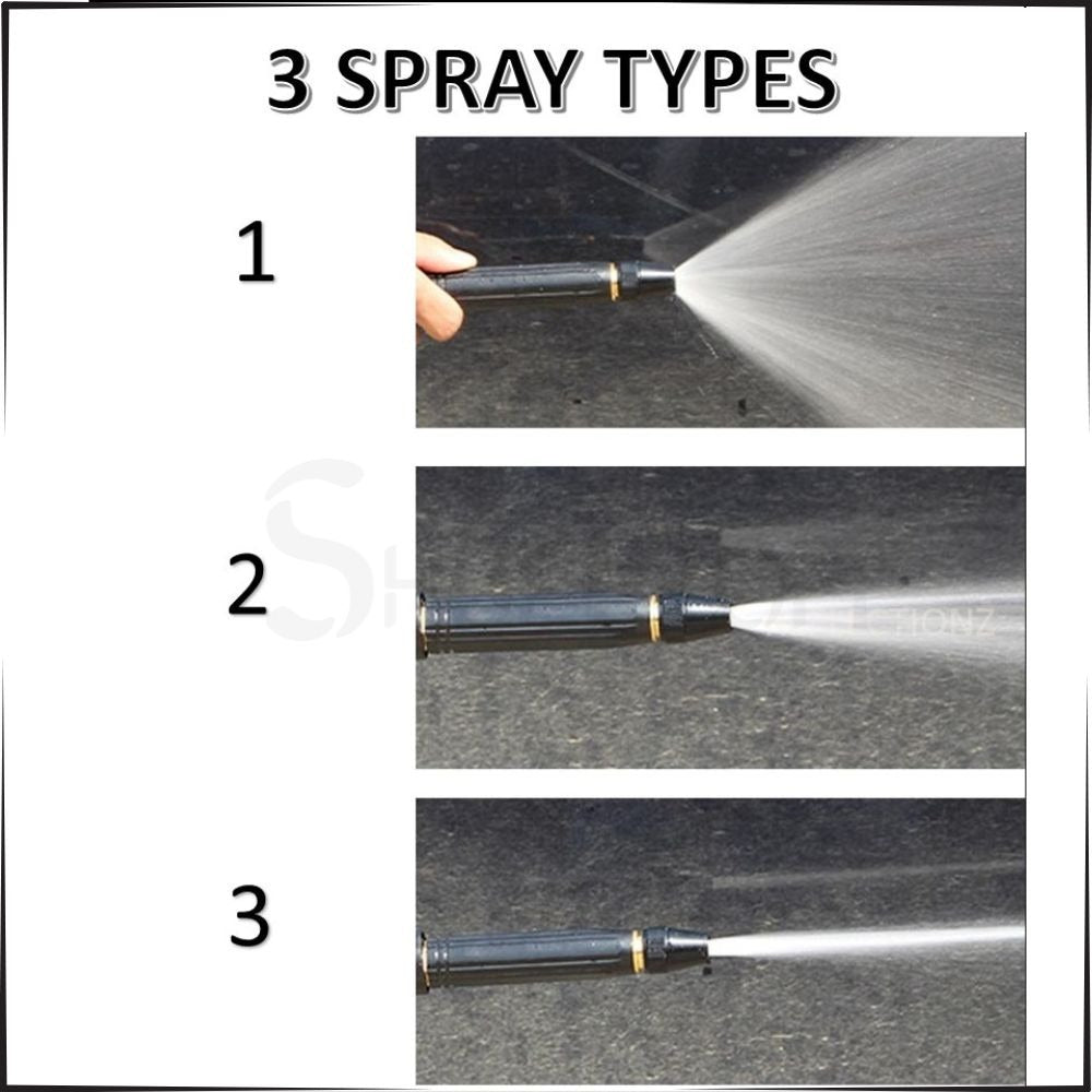 High-Pressure Hose Nozzle Spray Gun – Heavy-Duty Water Jet Nozzle with Stop Switch