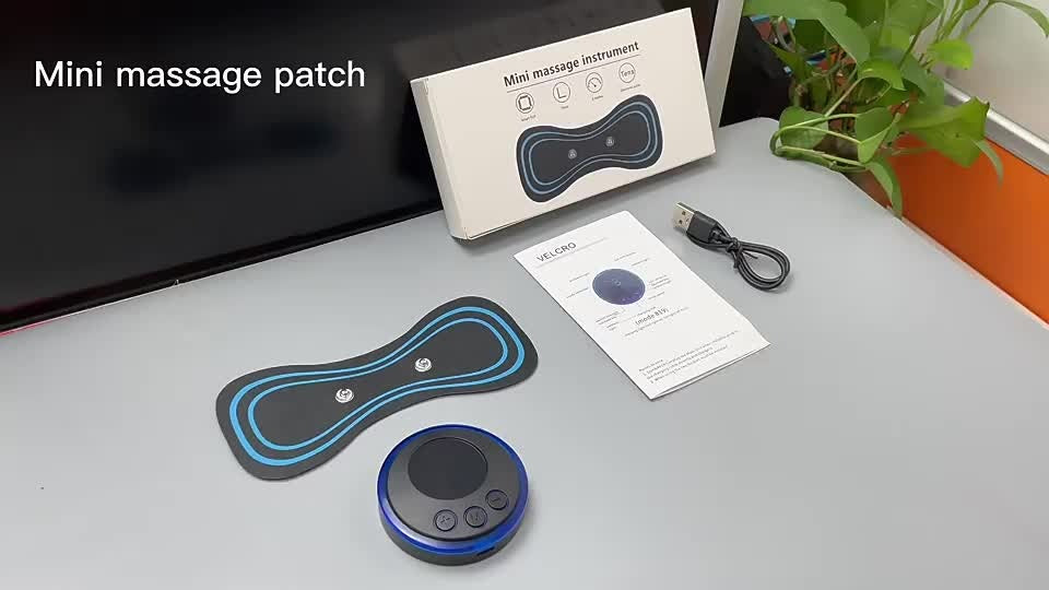 Portable EMS Mini Electric Massager Patch – Wireless Muscle Stimulator for Neck, Back & Full Body