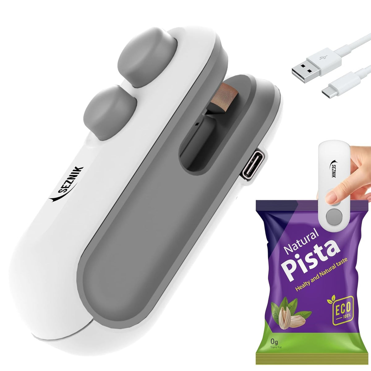 Portable Rechargeable Mini Sealer for Plastic Bags – Handheld Heat Sealing Machine
