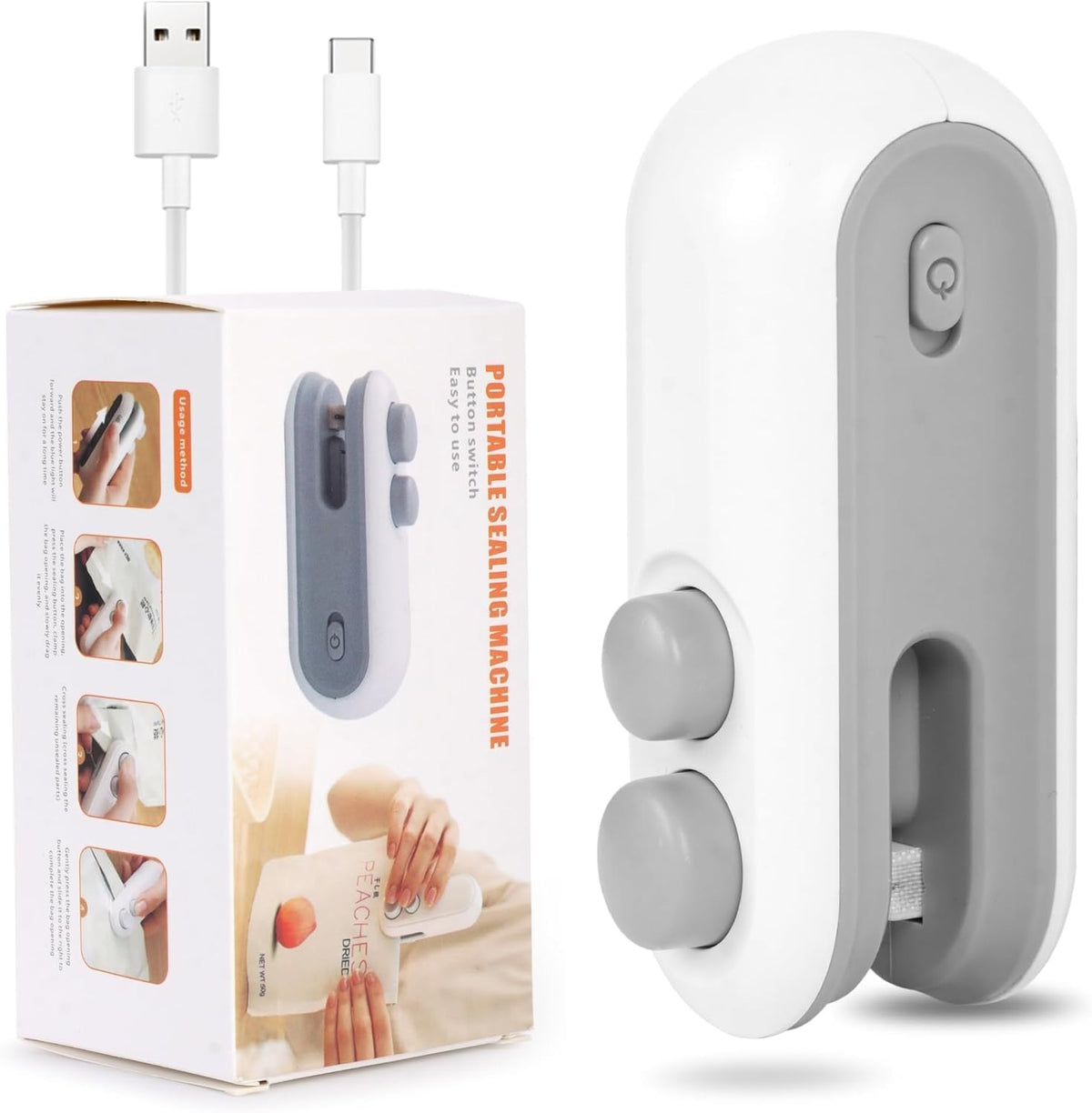 Portable Rechargeable Mini Sealer for Plastic Bags – Handheld Heat Sealing Machine