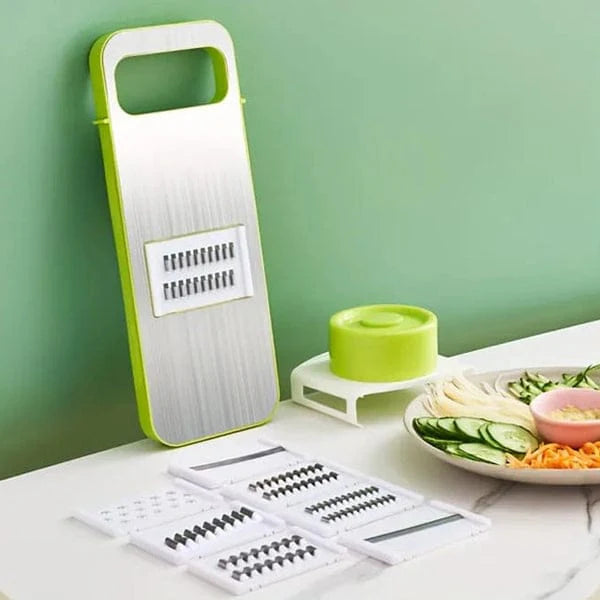 5-in-1 Vegetable Cutter & Slicer – Multifunctional Stainless Steel Kitchen Tool, 12 Inch
