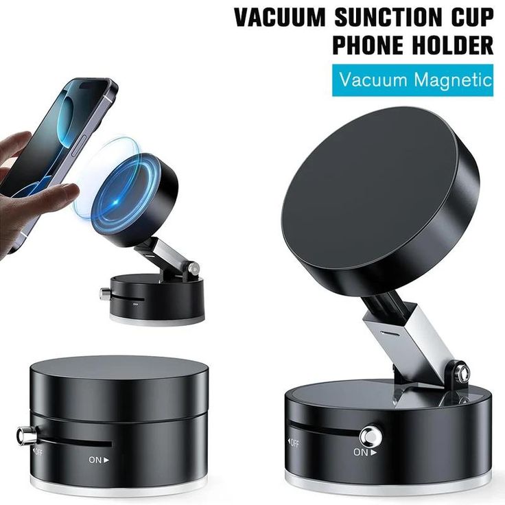 360° Rotating Magnetic Car Phone Holder – Strong Suction Dashboard & Windshield Mount for Smartphones