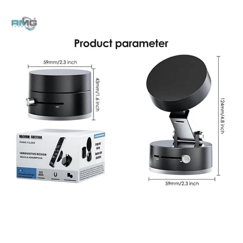 360° Rotating Magnetic Car Phone Holder – Strong Suction Dashboard & Windshield Mount for Smartphones