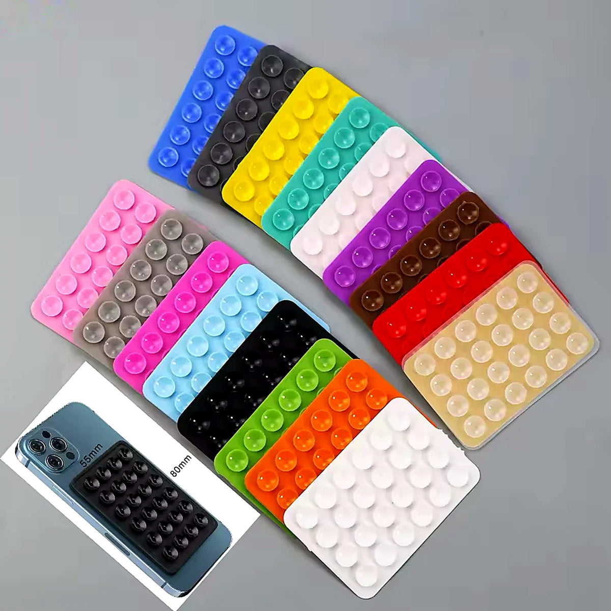 Silicone Suction Cup Phone Holder – Strong Grip Mobile Phone Mount for Hands-Free Viewing