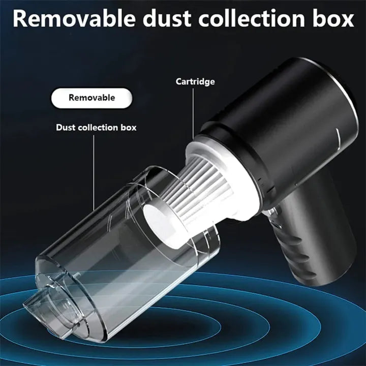 3-in-1 Portable Cordless Handheld Vacuum Cleaner – Compact Dust & Debris Cleaning Device for Home & Car