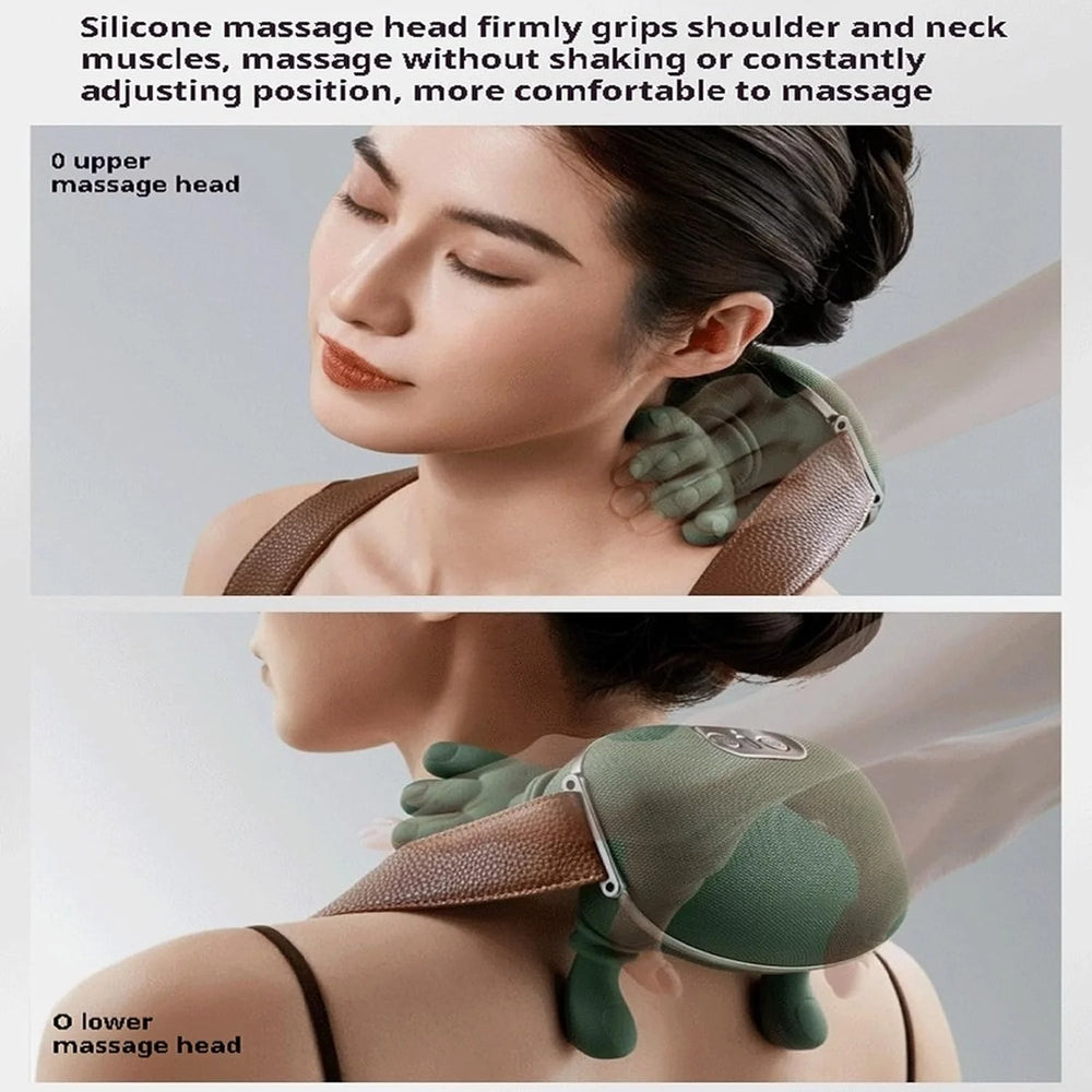 Smart Neck Massager with Heat – Deep Kneading Shoulder & Back Massage Device