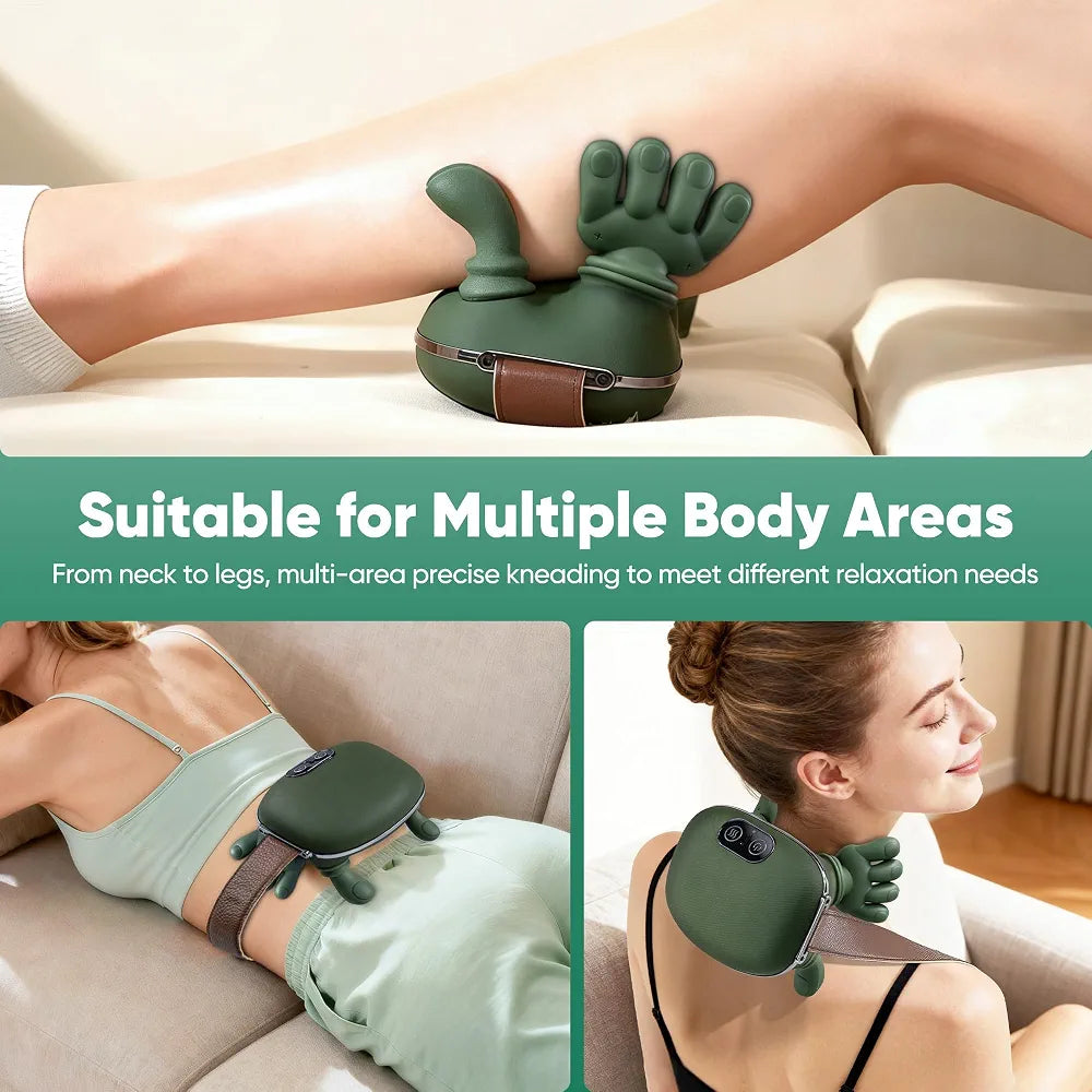 Smart Neck Massager with Heat – Deep Kneading Shoulder & Back Massage Device