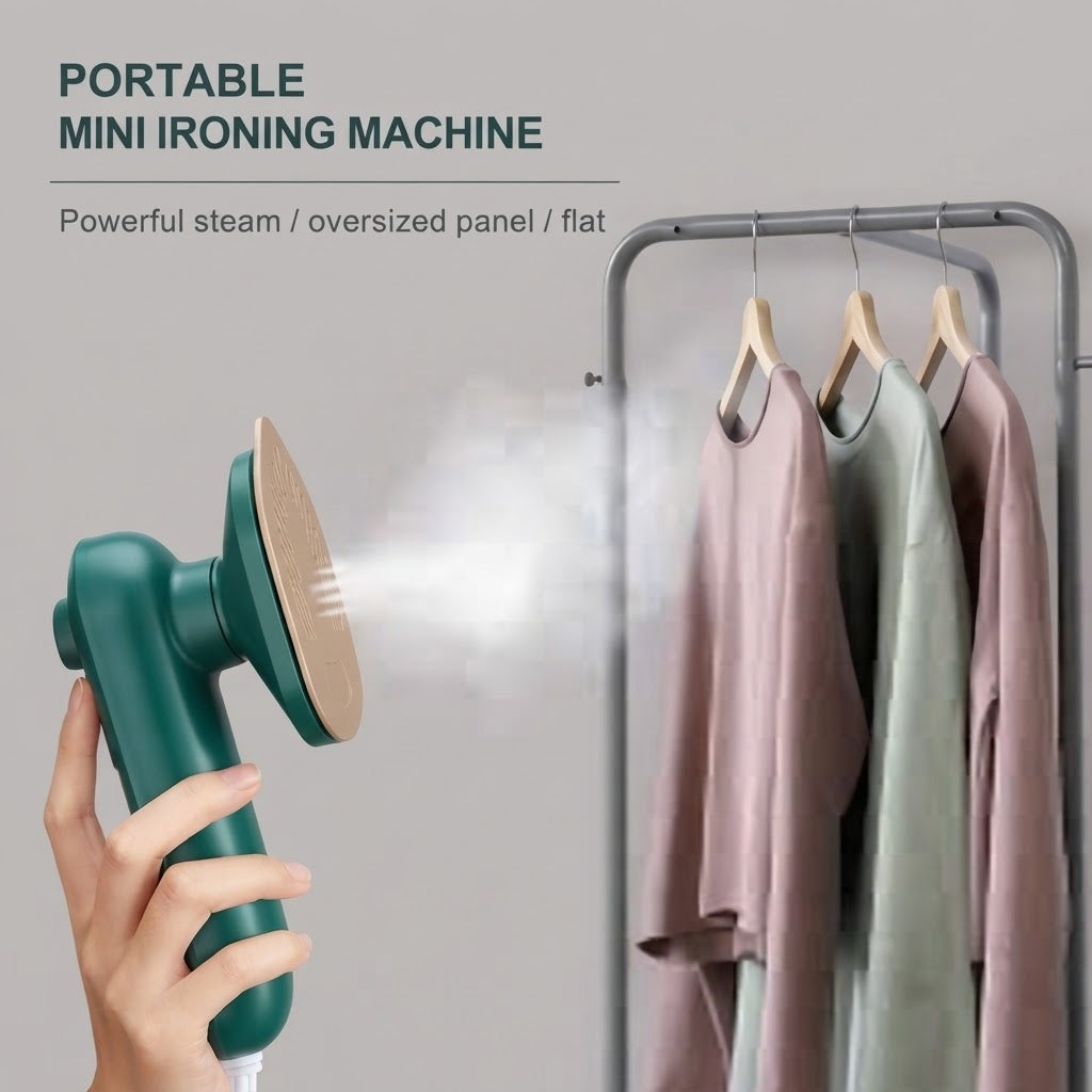 Portable Steam Iron – Mini Travel Iron with Spray, Steam & Dry Ironing