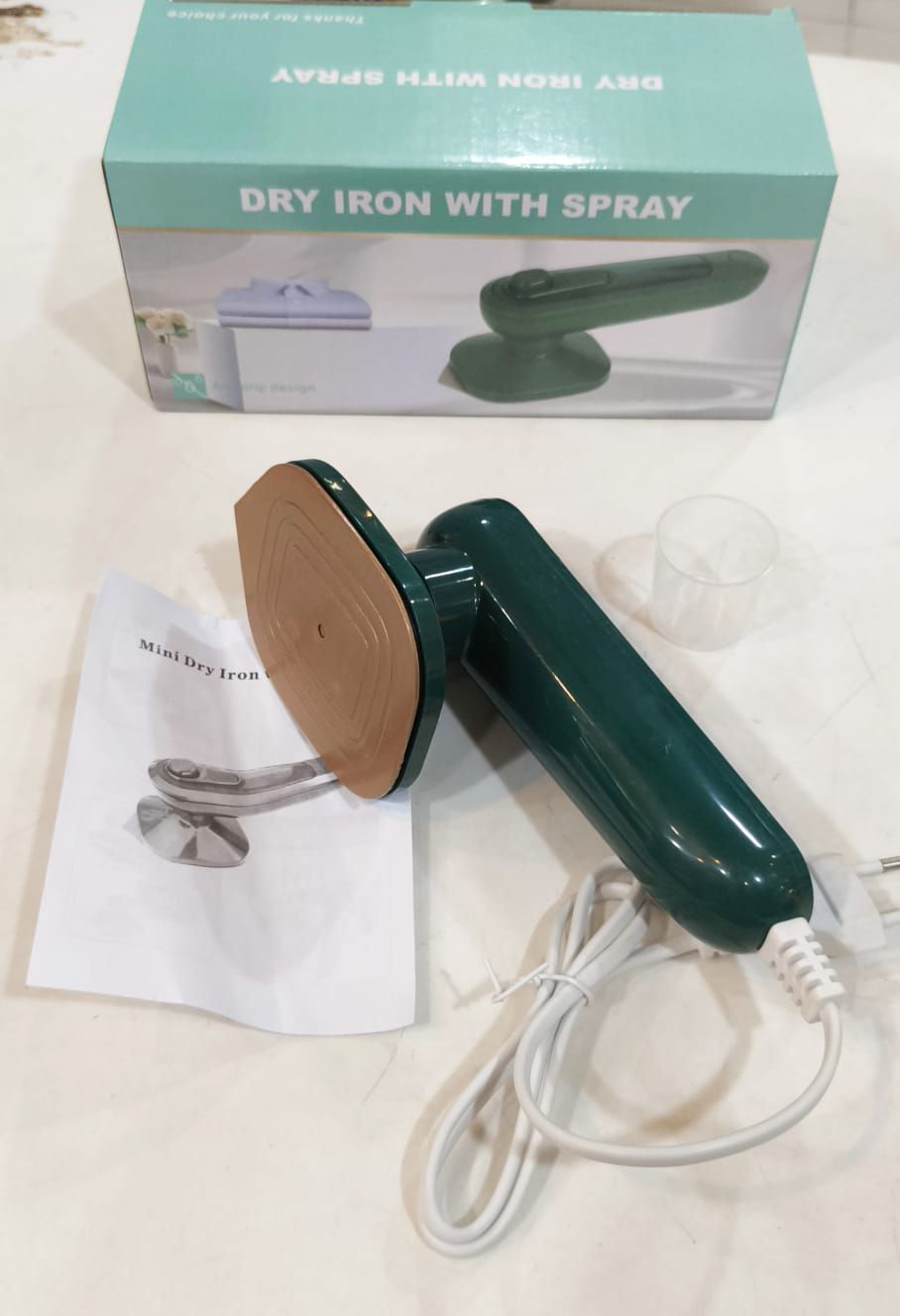 Portable Steam Iron – Mini Travel Iron with Spray, Steam & Dry Ironing