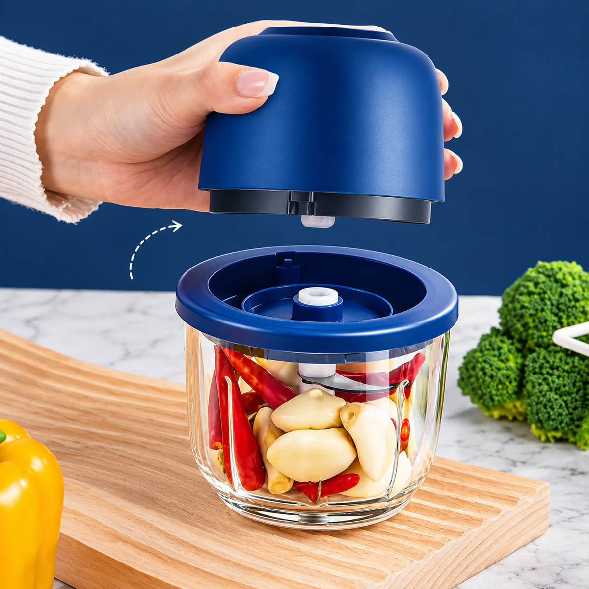 Electric Chopper Machine – Food & Vegetable Chopper | Fast & Easy Kitchen Cutter